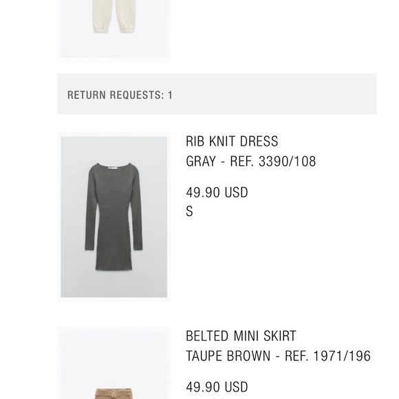 Zara Rib Knit Dress - Picture 3 of 11